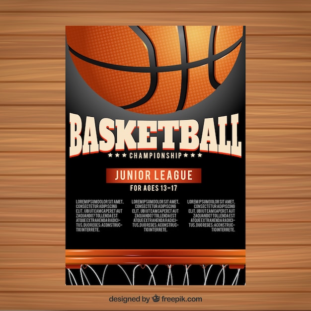 Vector basketball booklet