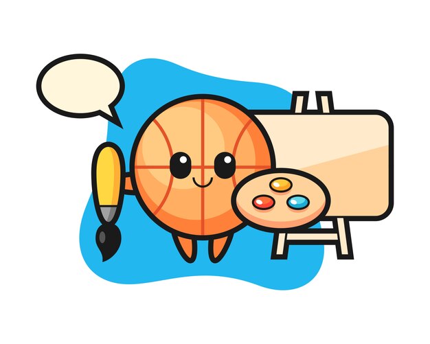 Баскетбольный мультфильм как художник