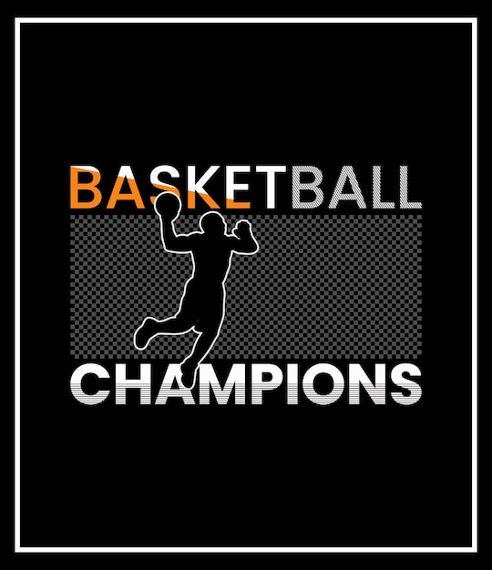 Basketball Champions basketball vector graphic topography t shirt design