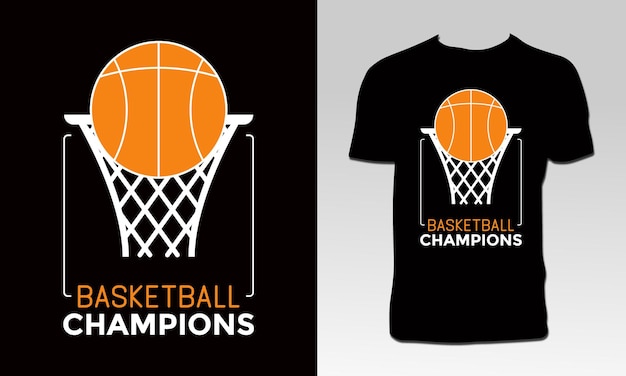 バスケットボール チャンピオン T シャツ デザイン
