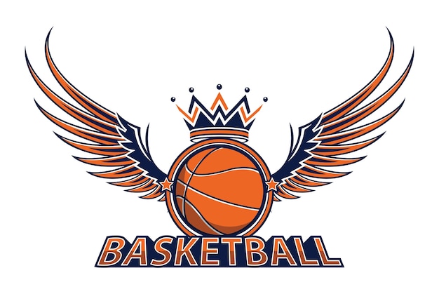 Vector basketball championship logo