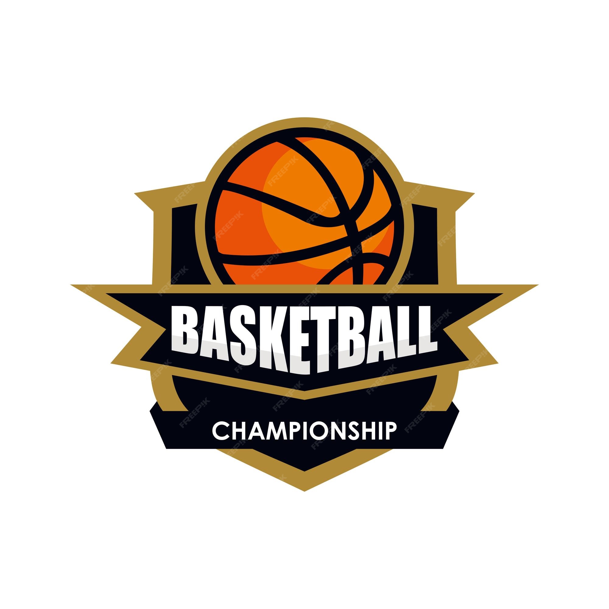 Premium Vector | Basketball championship logo