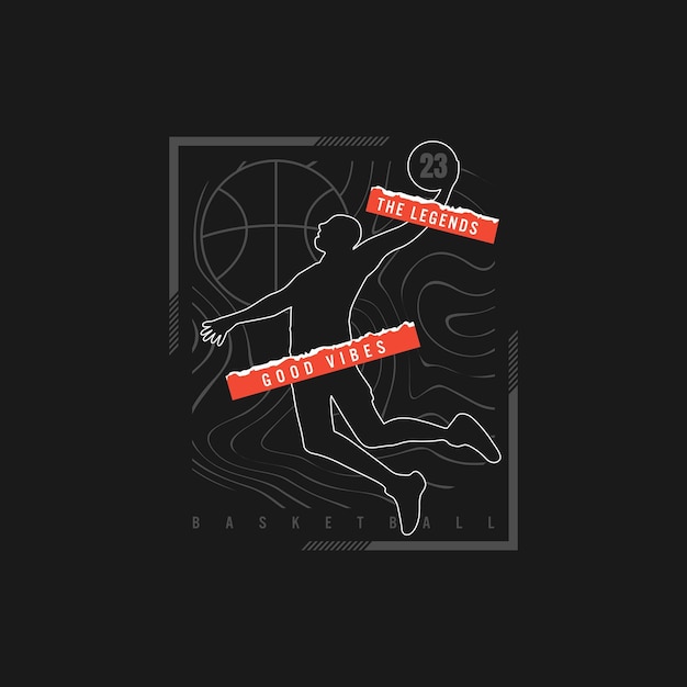 basketball championship tees design with slogan good vibes