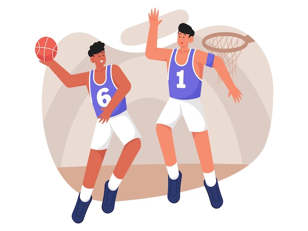 Vector basketball club illustration