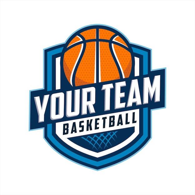 Vector basketball club logo basketball club emblem design template