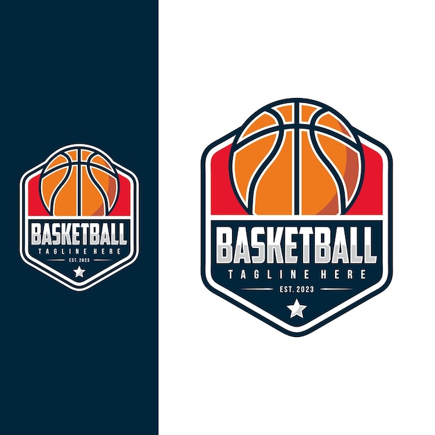 Basketball club logo Basketball club emblem design template