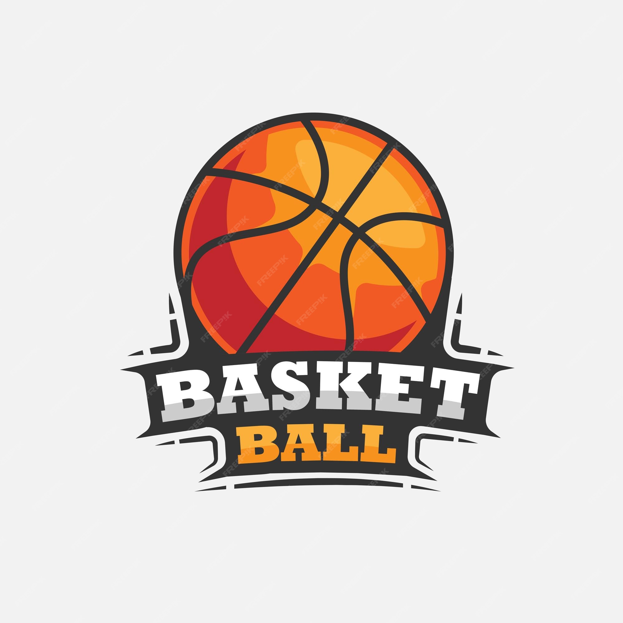 Premium Vector | Basketball club logo design template