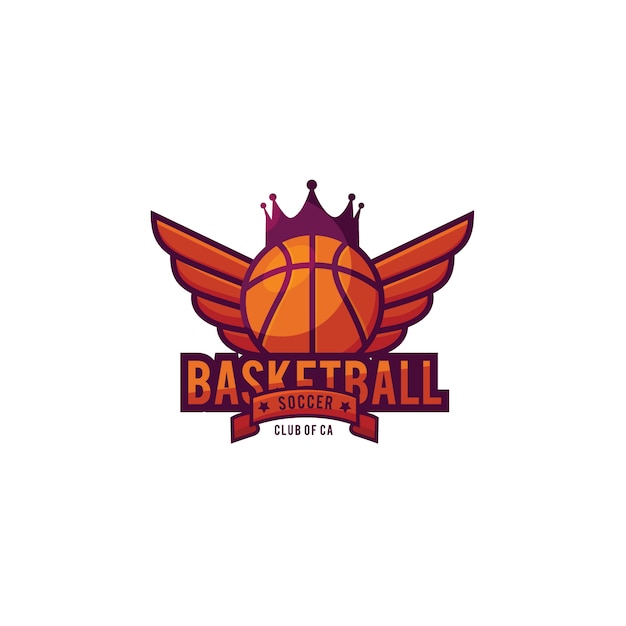 Vettore logo sportivo del basket