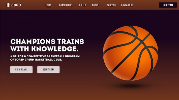 Basketball club website.