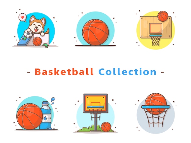 Vector basketball collection