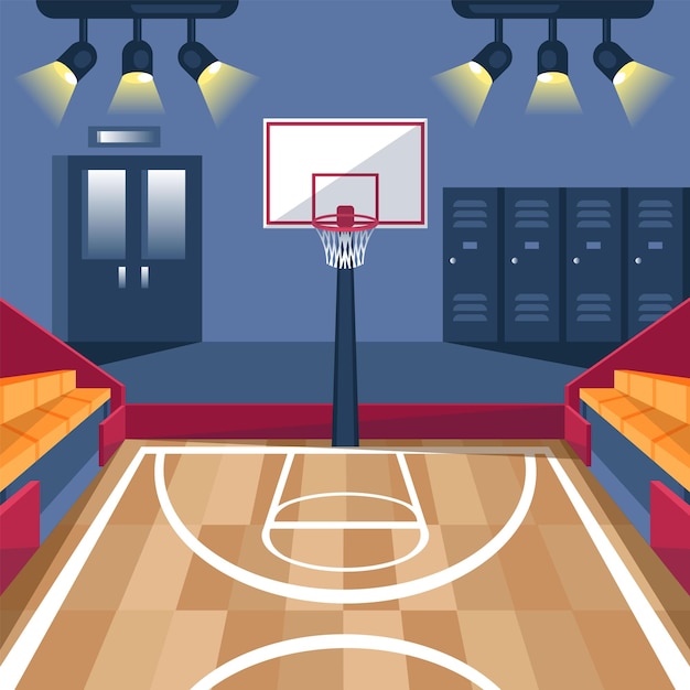 Basketball Court Background