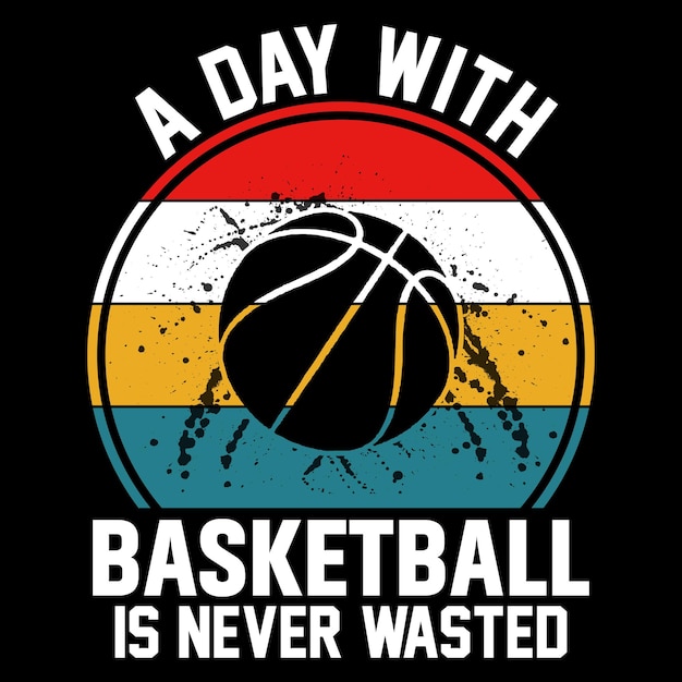 T-shirt grafica personalizzata da basket, design t-shirt da basket, silhouette del giocatore di basket