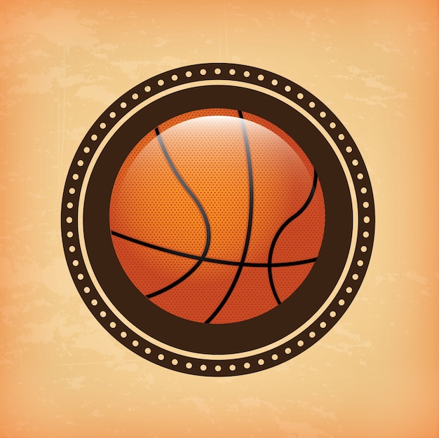 Vector basketball design