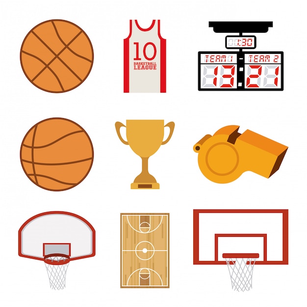 Vector basketball design