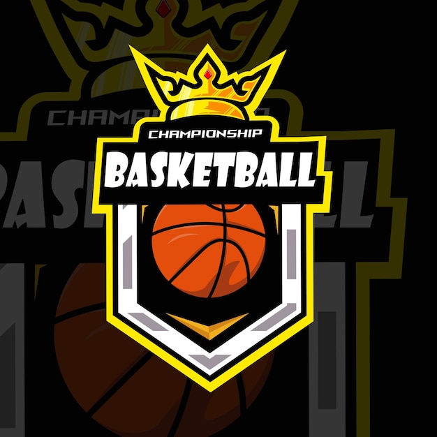 Esport di basket e design del logo sportivo