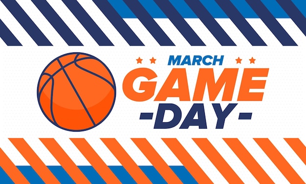Vector basketball game day basketball pitch and ball super sport party playoff final tournament vector