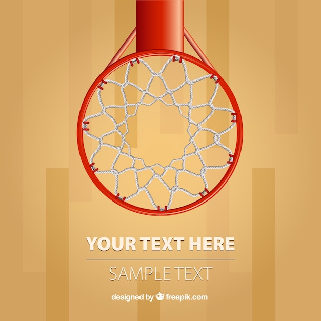 Vector basketball hoop background