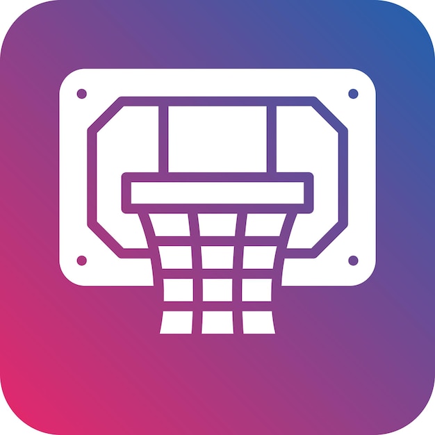 Basketball Hoop Icon Style