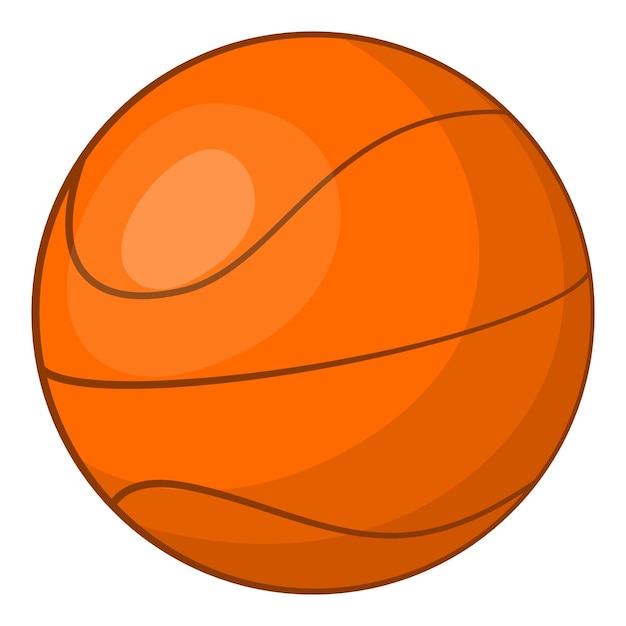 Иконка баскетбола Карикатурная иллюстрация иконки вектора баскетбола для паутины