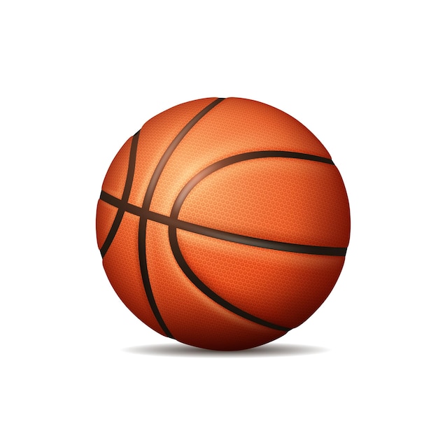 Basketball Icon Flat vector clipart geïsoleerd op witte achtergrond