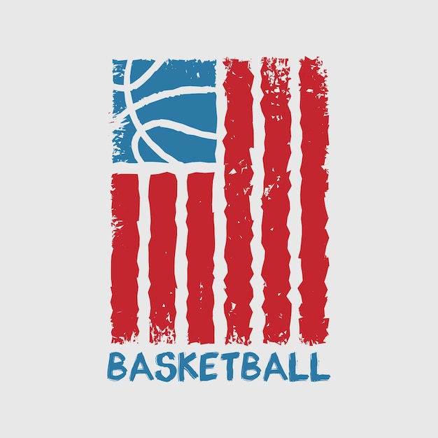 Basketball illustration typography. perfect for designing t-shirts, shirts, hoodies, poster, print