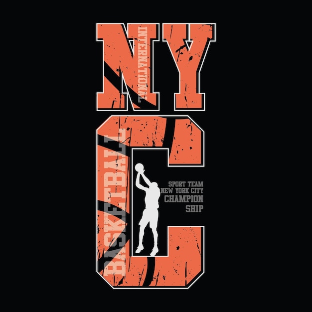 Basketball illustration typography. perfect for t shirt design