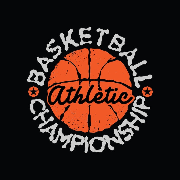 Vector basketball illustration typography perfect for t shirt design