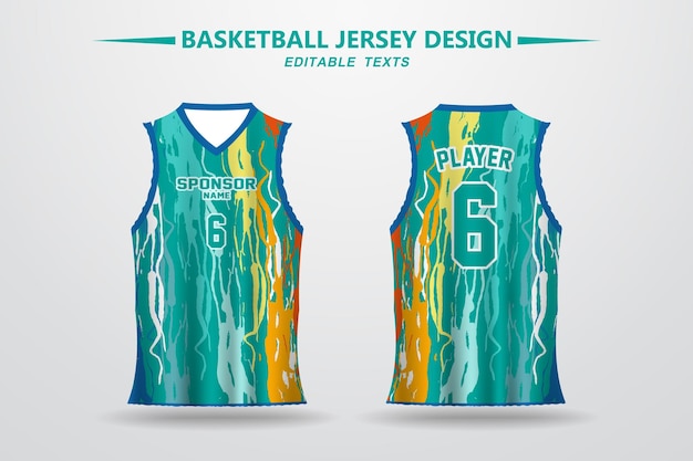 NBA - Full Sublimation Basketball Jersey Design - Get Layout