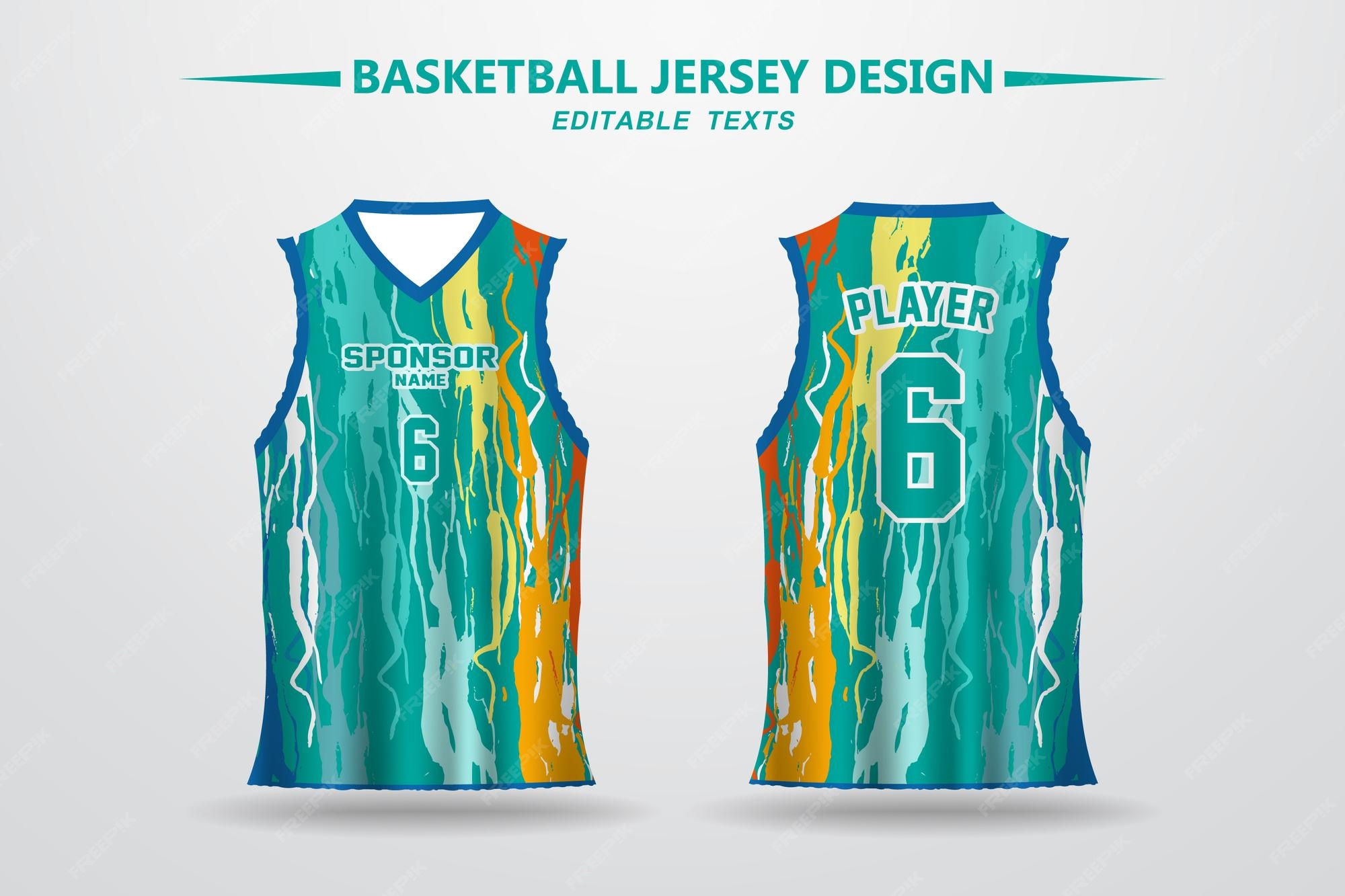 Premium Vector  Basketball jersey design and template for sublimation  printing