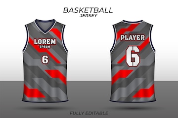 Premium Vector | Basketball jersey design template uniform front and ...