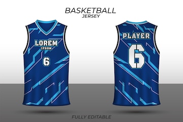 Premium Vector  Basketball jersey design template uniform front