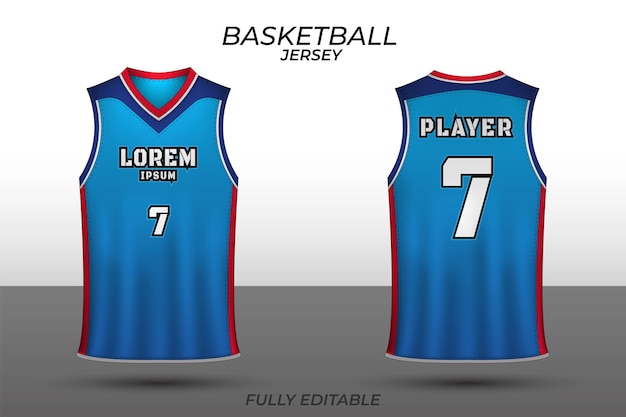 Basketball jersey design template