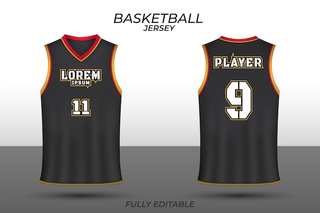 Basketball jersey design template