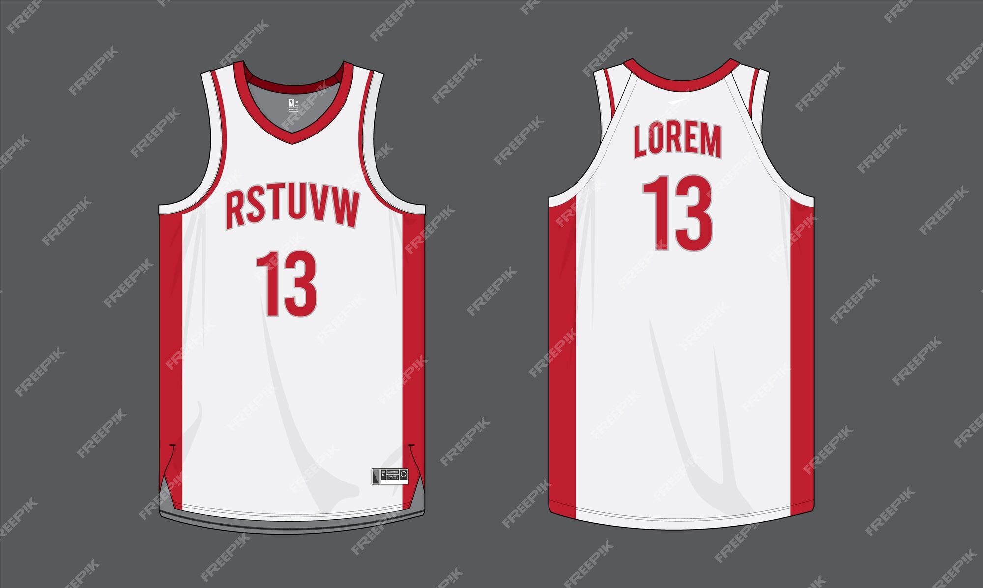 Blank Basketball Uniform Template (6) - TEMPLATES EXAMPLE