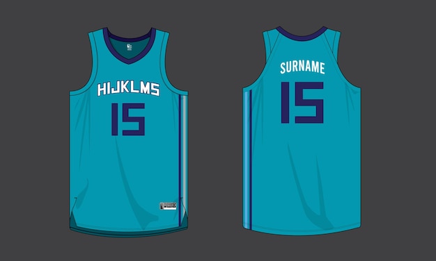 basketball jersey mockup template vector design