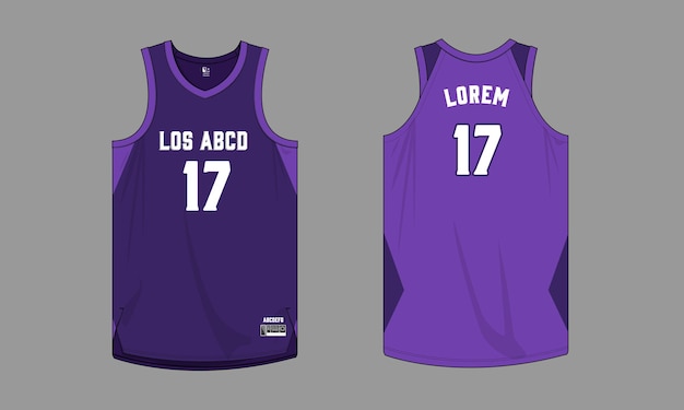 basketball jersey mockup template vector design