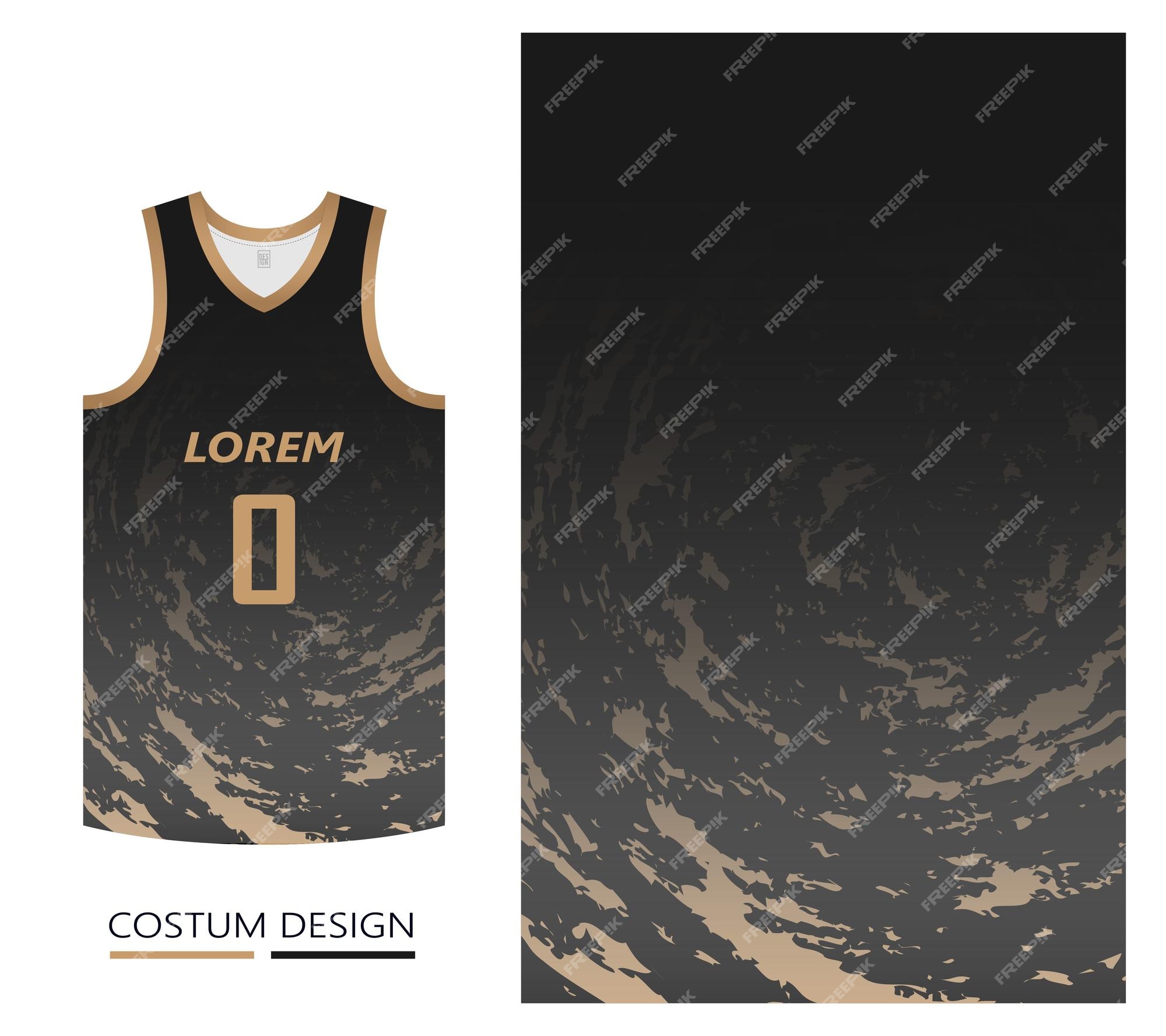 abstract black and gold gradient basketball jersey template 12066066 Vector  Art at Vecteezy