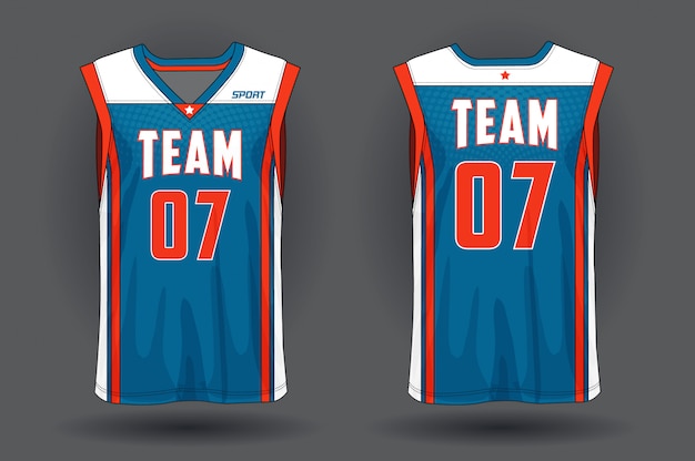 Vector basketball jersey, tank top sport illustration.