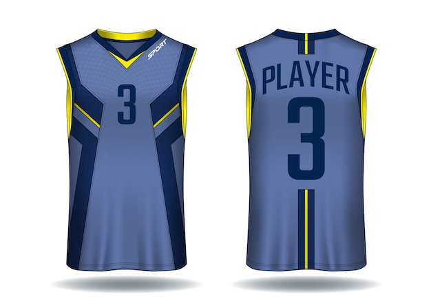 Basketball jersey, tank top sport illustration.