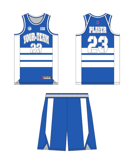 Vector basketball jersey template design basketball uniform mockup design vector sublimation sports apparel design jersey basketball ideas