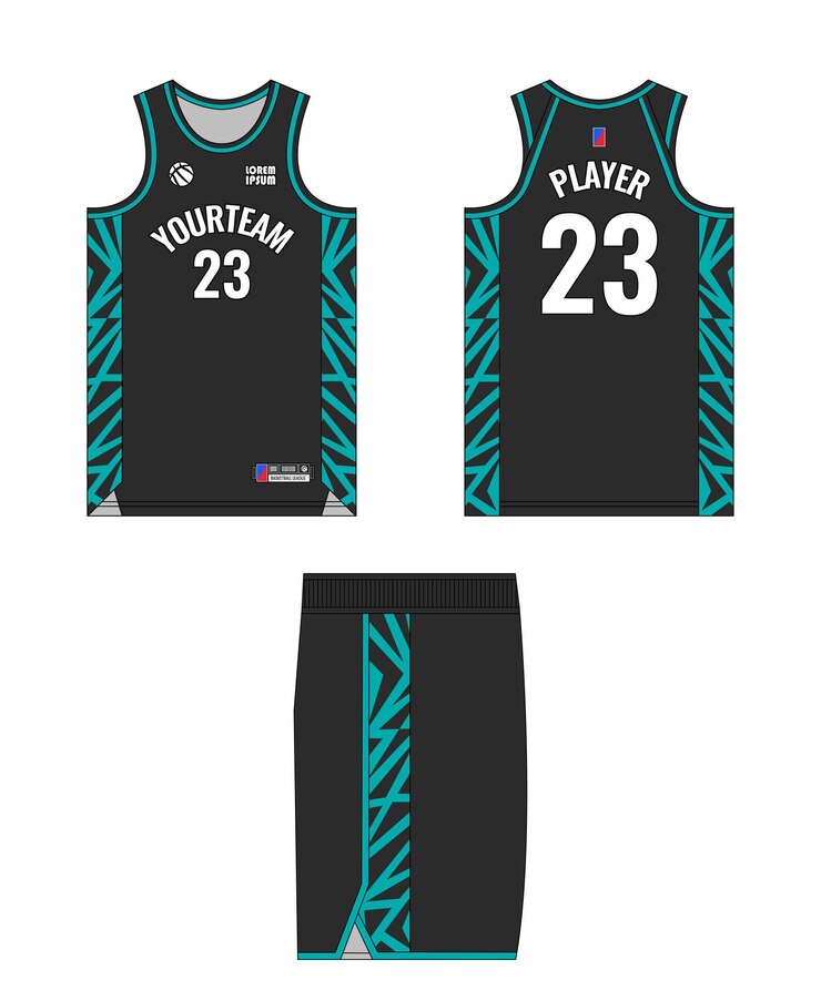 Vector basketball jersey template design basketball uniform mockup design vector sublimation sports apparel design jersey basketball ideas