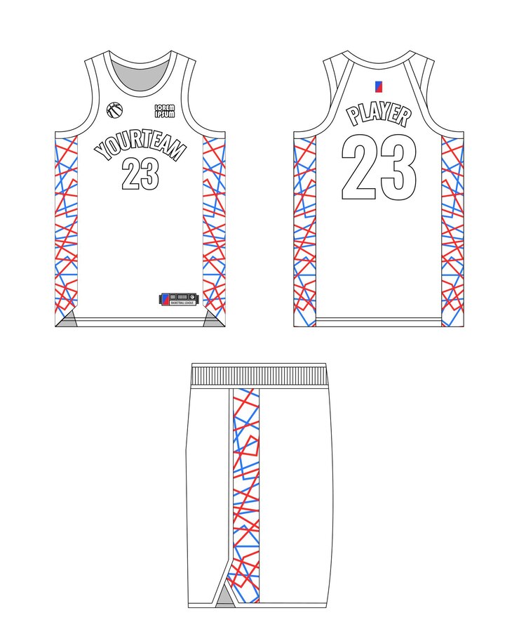 Vector basketball jersey template design basketball uniform mockup design vector sublimation sports apparel design jersey basketball ideas