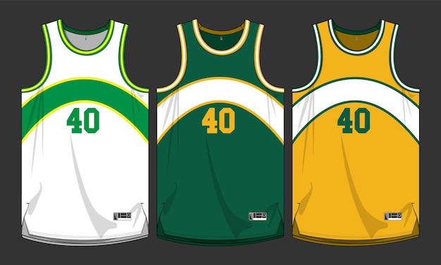 Green Basketball Jersey Vector Art, Icons, and Graphics for Free Download