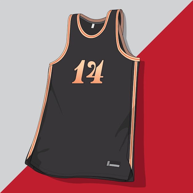 Basketball jersey template vector mockup