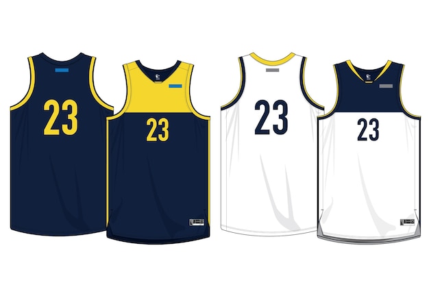 Vector basketball jersey template