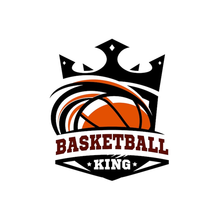 Vector basketball king logo
