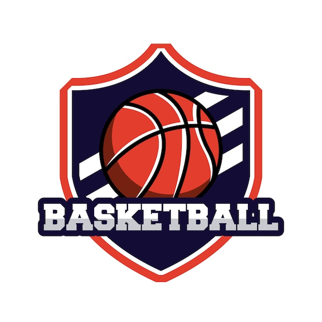 basketball league emblem classic