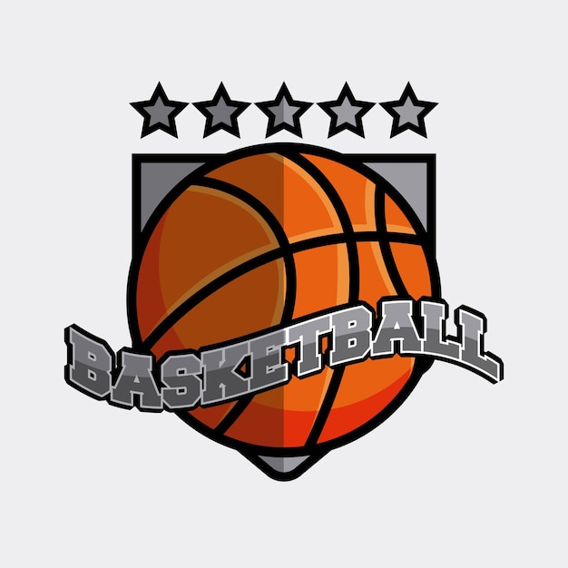 basketball league emblem classic