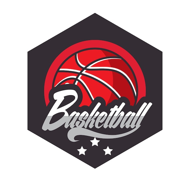 Logo di pallacanestro logo americano