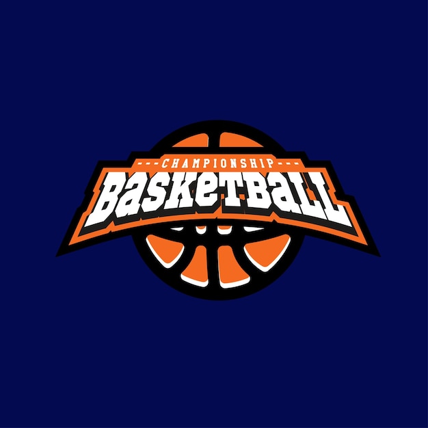 баскетбольный логотип, деловой и винтажный логотип